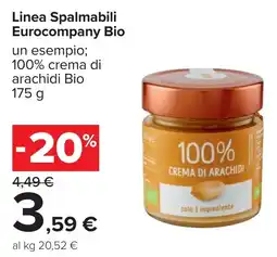 Carrefour Linea Spalmabili Eurocompany Bio offerta