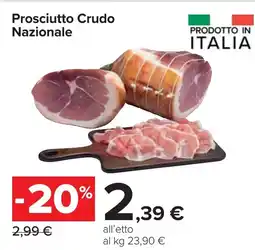 Carrefour Prosciutto Crudo Nazionale offerta