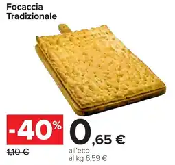 Carrefour Focaccia Tradizionale offerta