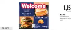 Carico Cash & Carry Welcome cheddar fettine di formaggio fuso offerta