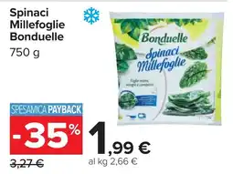 Carrefour Spinaci Millefoglie Bonduelle offerta