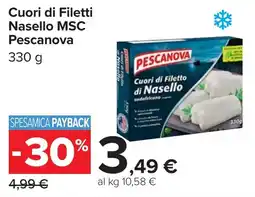 Carrefour Cuori di Filetti Nasello MSC Pescanova offerta