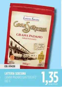 Carico Cash & Carry Latteria soresina grana padano grattugiato offerta