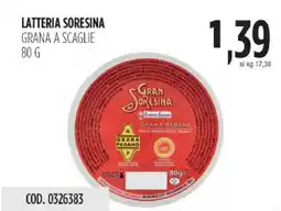 Carico Cash & Carry Latteria soresina grana a scaglie offerta