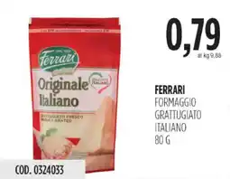 Carico Cash & Carry Ferrari formaggio grattugiato italiano offerta