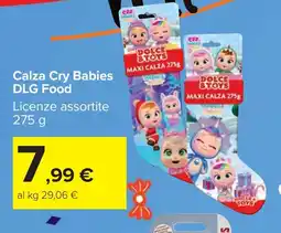Carrefour Calza Cry Babies DLG Food offerta