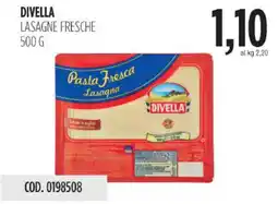 Carico Cash & Carry Divella lasagne fresche offerta