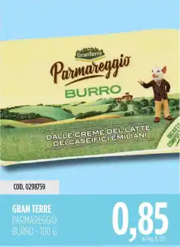 Carico Cash & Carry Gran terre parmareggio burro offerta