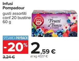 Carrefour Infusi Pompadour offerta