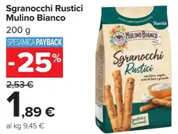 Carrefour Sgranocchi Rustici Mulino Bianco offerta