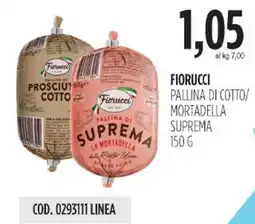Carico Cash & Carry Fiorucci pallina di cotto/ mortadella suprema offerta