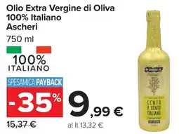 Carrefour Olio Extra Vergine di Oliva 100% Italiano Ascheri offerta