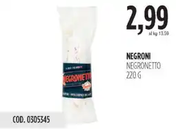 Carico Cash & Carry Negroni negronetto offerta