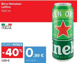Carrefour Birra Heineken Lattina offerta