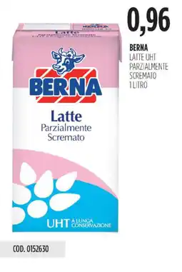 Carico Cash & Carry Berna latte uht parzialmente scremato offerta
