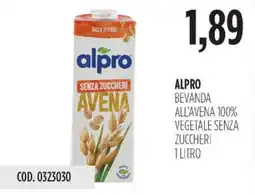Carico Cash & Carry Alpro bevanda all'avena 100% vegetale senza zuccheri offerta