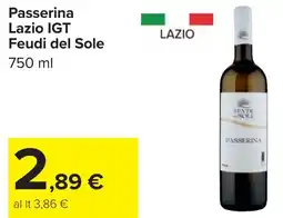 Carrefour Passerina Lazio IGT Feudi del Sole offerta