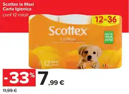 Carrefour Scottex la Maxi Carta Igienica offerta
