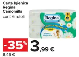 Carrefour Carta Igienica Regina Camomilla offerta