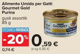 Carrefour Alimento Umido per Gatti Gourmet Gold Purina offerta