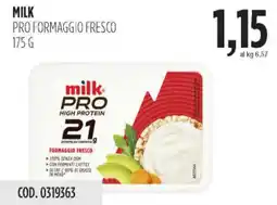 Carico Cash & Carry Milk pro formaggio fresco offerta