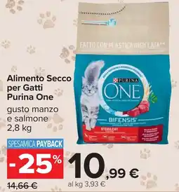 Carrefour Alimento Secco per Gatti Purina One offerta