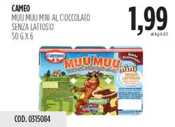 Carico Cash & Carry Cameo muu muu mini al cioccolato senza lattosio offerta