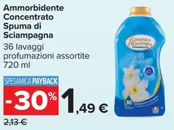 Carrefour Ammorbidente Concentrato Spuma di Sciampagna offerta