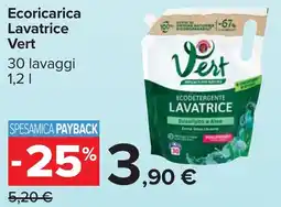 Carrefour Ecoricarica Lavatrice Vert offerta