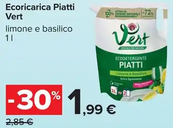 Carrefour Ecoricarica Piatti Vert offerta