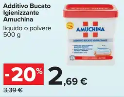 Carrefour Additivo Bucato Igienizzante Amuchina liquido o polvere offerta