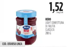 Carico Cash & Carry Hero light confettura di frutta classica offerta