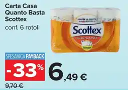 Carrefour Carta Casa Quanto Basta Scottex offerta