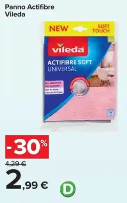 Carrefour Panno Actifibre Vileda offerta