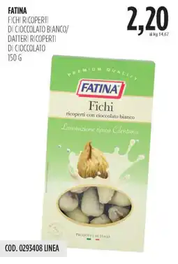Carico Cash & Carry Fatina fichi ricoperti di cioccolato bianco/ datteri ricoperti di cioccolato offerta