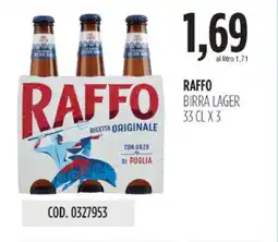 Carico Cash & Carry Raffo birra lager offerta