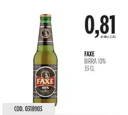 Carico Cash & Carry Faxe birra 10% offerta