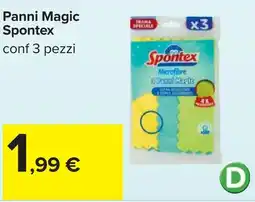 Carrefour Panni Magic Spontex offerta
