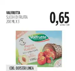 Carico Cash & Carry Valfrutta succhi di frutta offerta