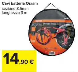 Carrefour Cavi batteria Osram offerta