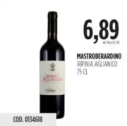Carico Cash & Carry Mastroberardino irpinia aglianico offerta