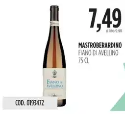 Carico Cash & Carry Mastroberardino fiano di avellino offerta