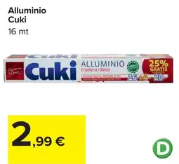 Carrefour Alluminio Cuki offerta