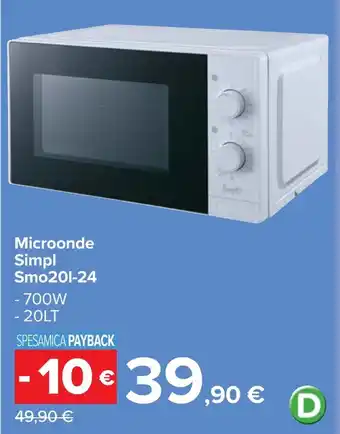 Microonde Simpl Smo201-24 700W