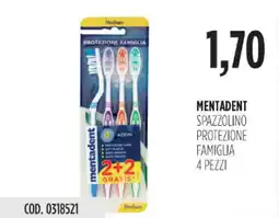 Carico Cash & Carry Mentadent spazzolino protezione famiglia offerta