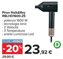Carrefour Phon Nalk&Rey RBLHD1600-25 offerta