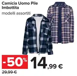 Carrefour Camicia Uomo Pile Imbottita offerta