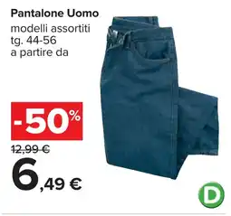 Carrefour Pantalone Uomo offerta