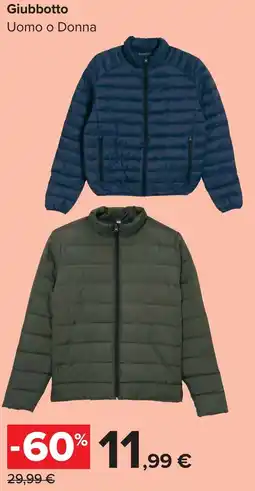 Carrefour Giubbotto Uomo o Donna offerta