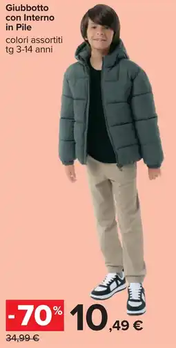 Carrefour Giubbotto con Interno in Pile offerta